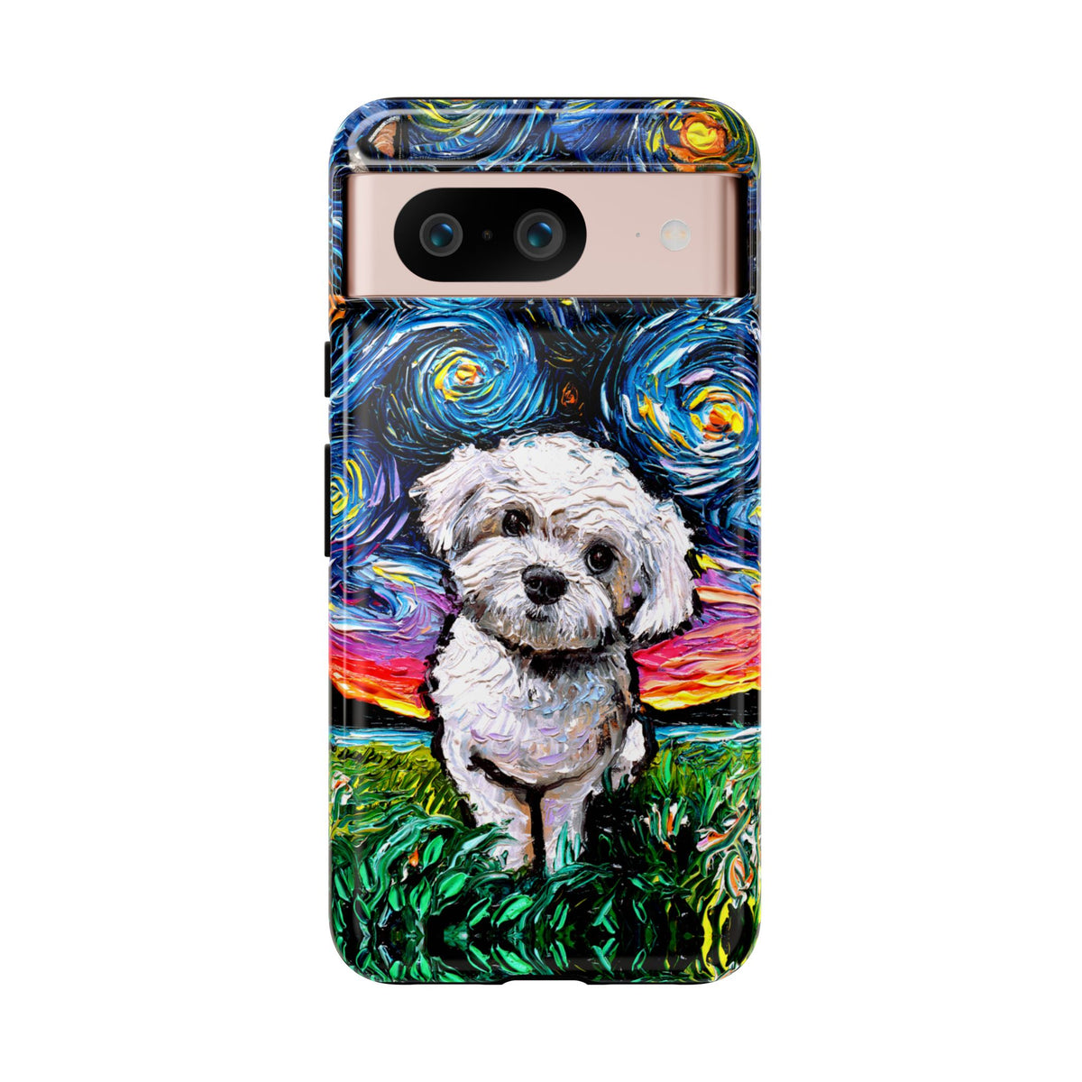Maltipoo Starry Night Art Phone Case
