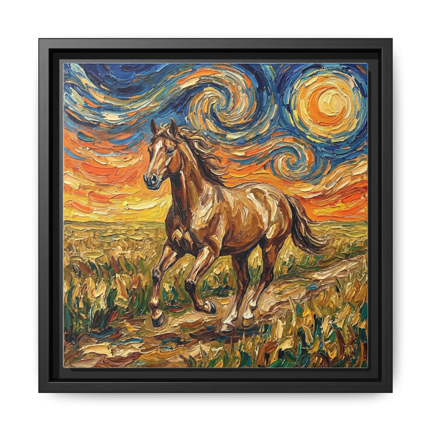 "Free Spirited" Framed Canvas Wall Art