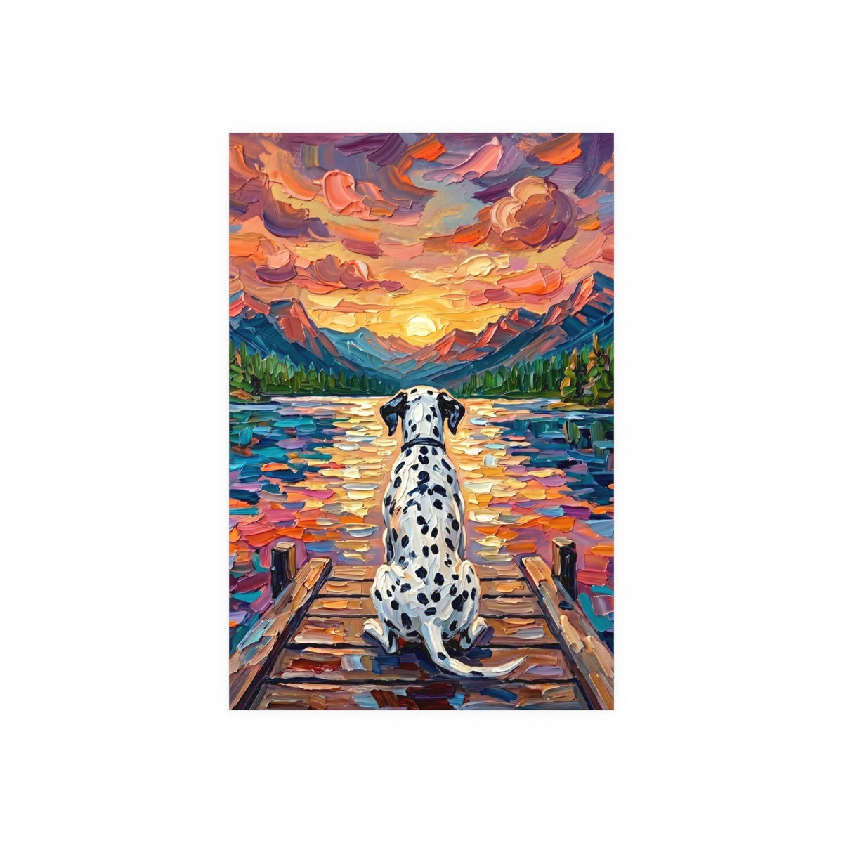 "On The Dock - Dalmatian" Wall Art Paper Print