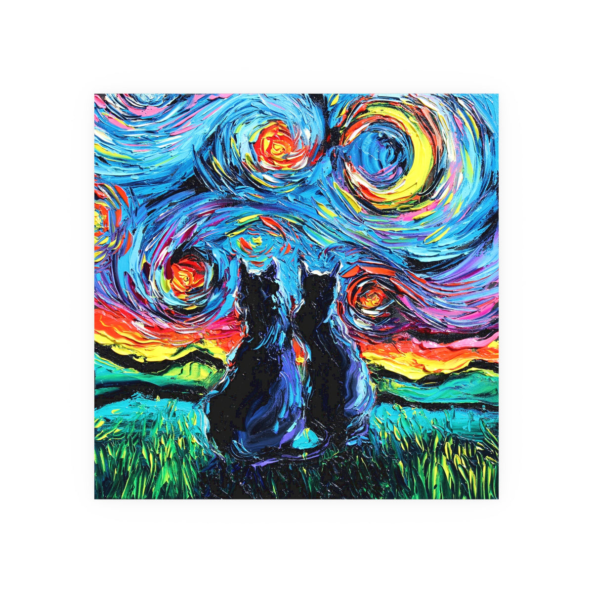 "van Gogh's Cats" Wall Art Paper Print