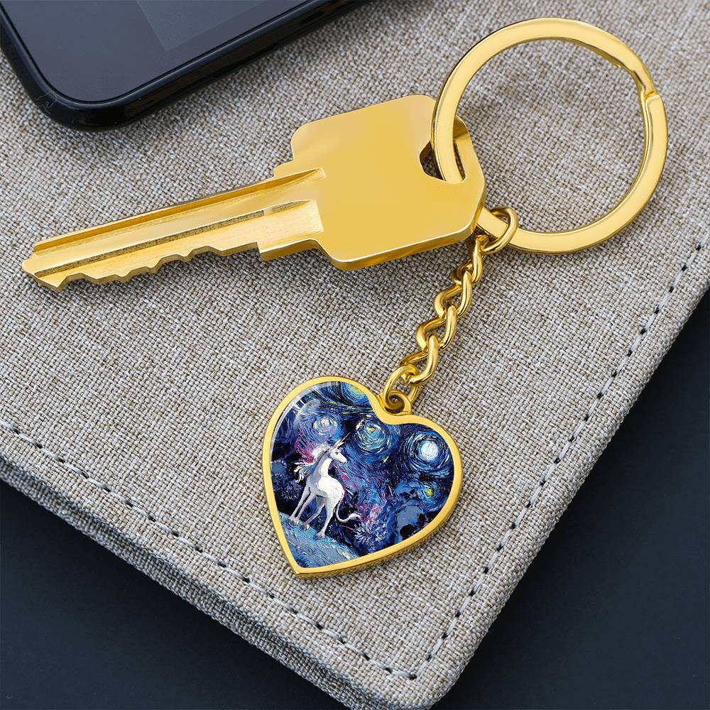 Van Gogh Never Saw The Last Heart Keychain