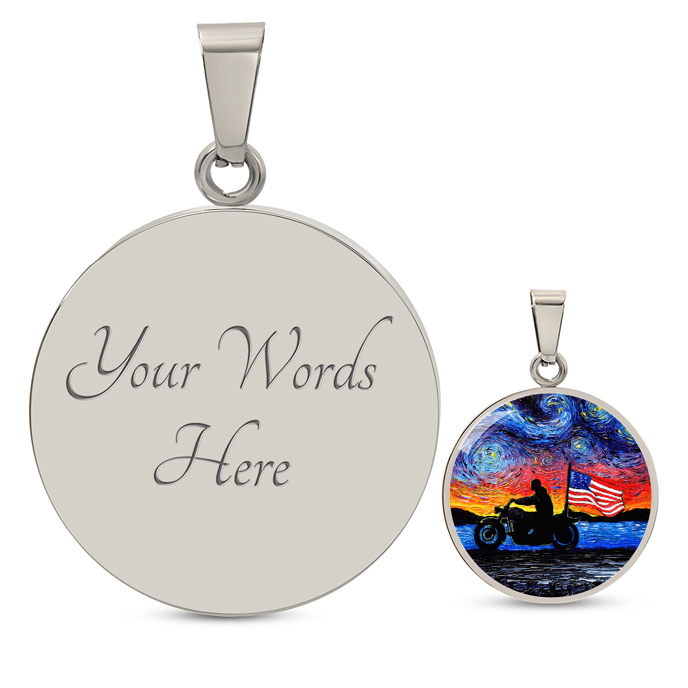 Easy Rider Starry Night Round Necklace