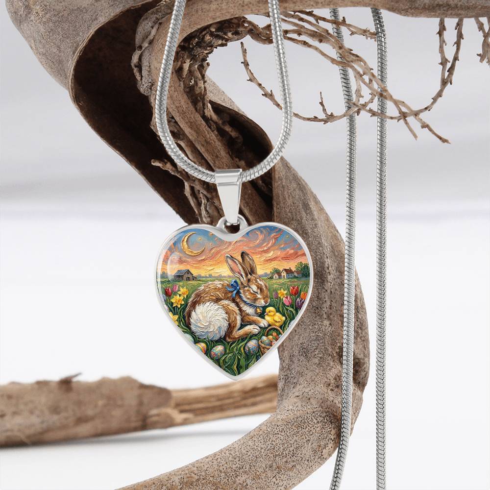 Easter Morning Heart Necklace