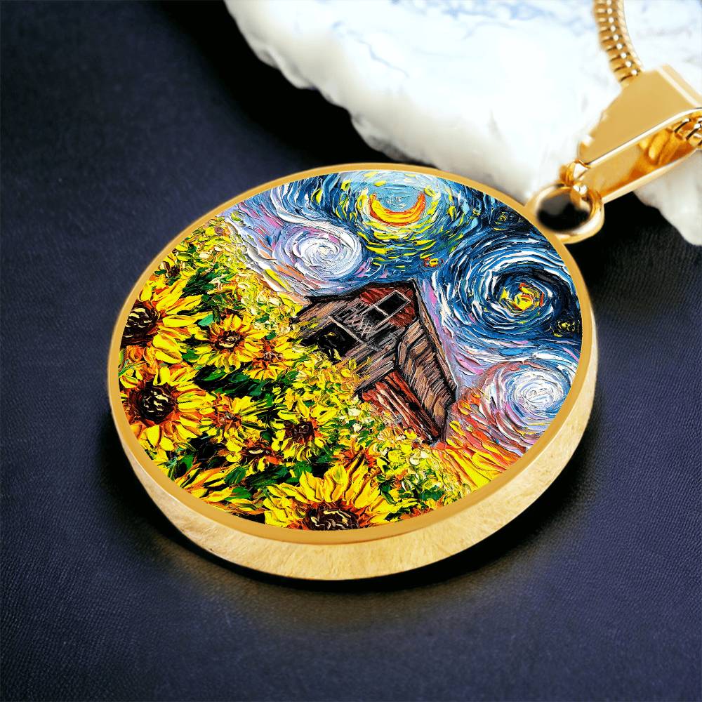 Summer Fields Starry Night Round Necklace
