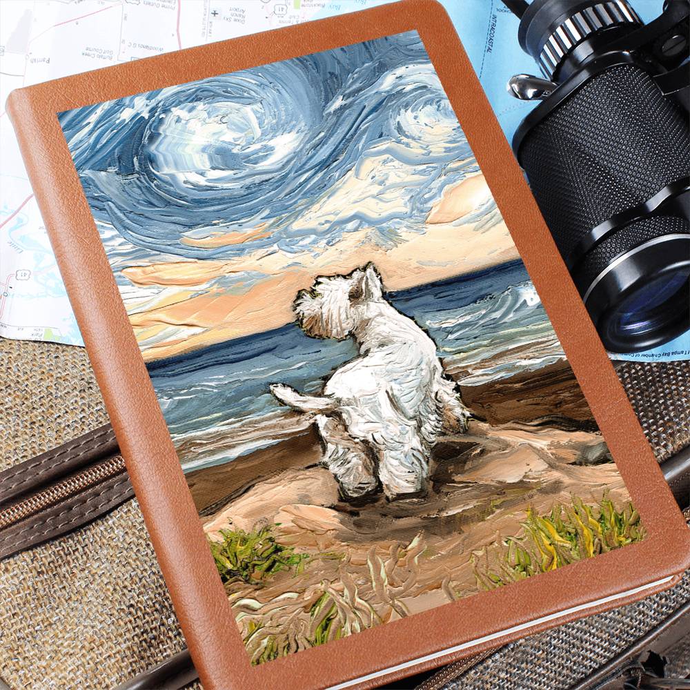 Beach Days - Westie Leather Journal