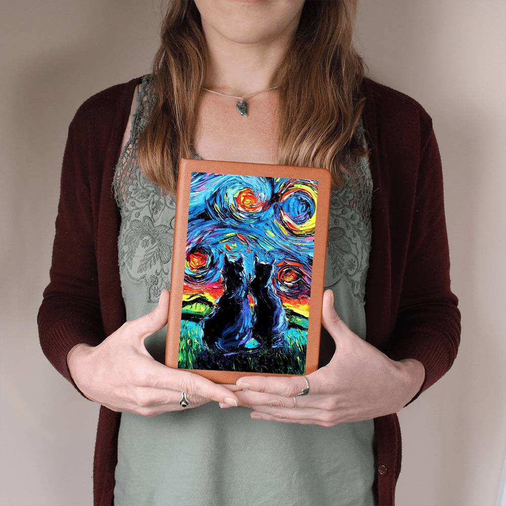 van Gogh's Cats Leather Journal