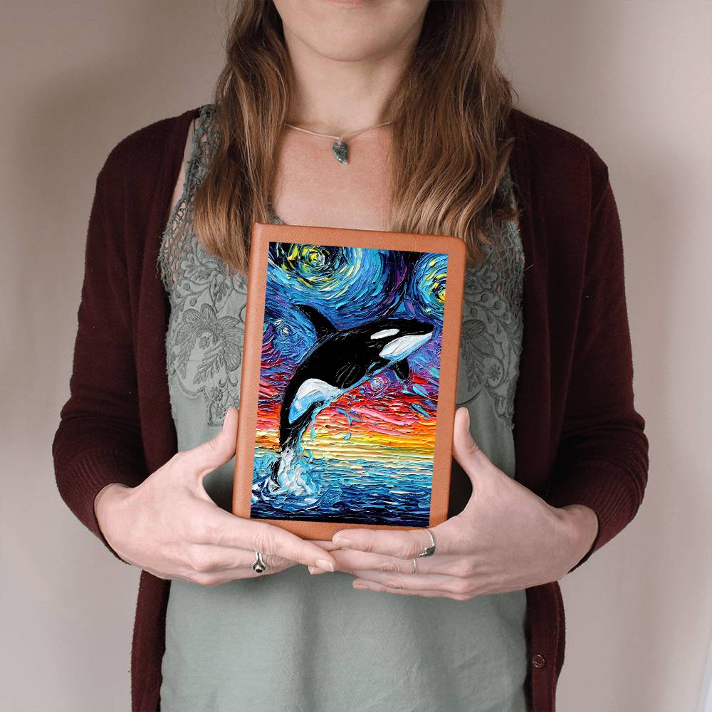 Orca Starry Night Leather Journal