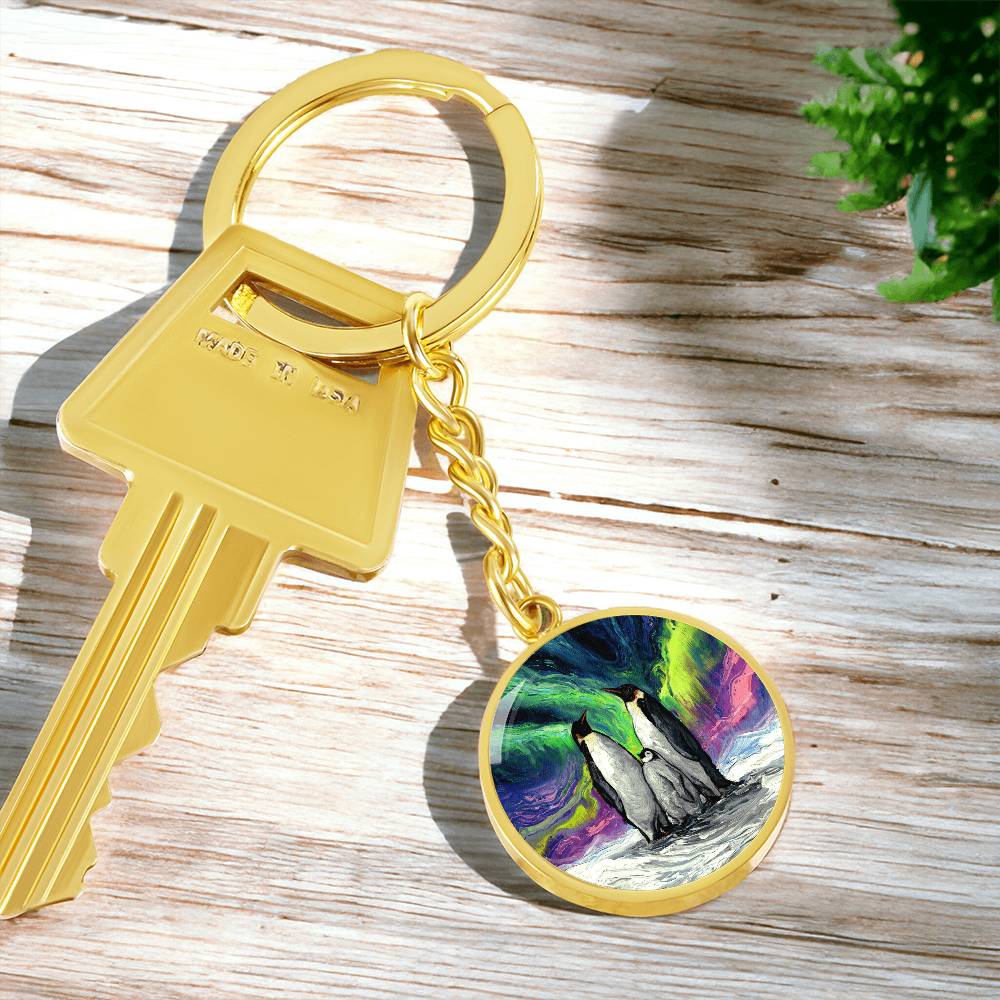 Enjoying The Show Round Keychain