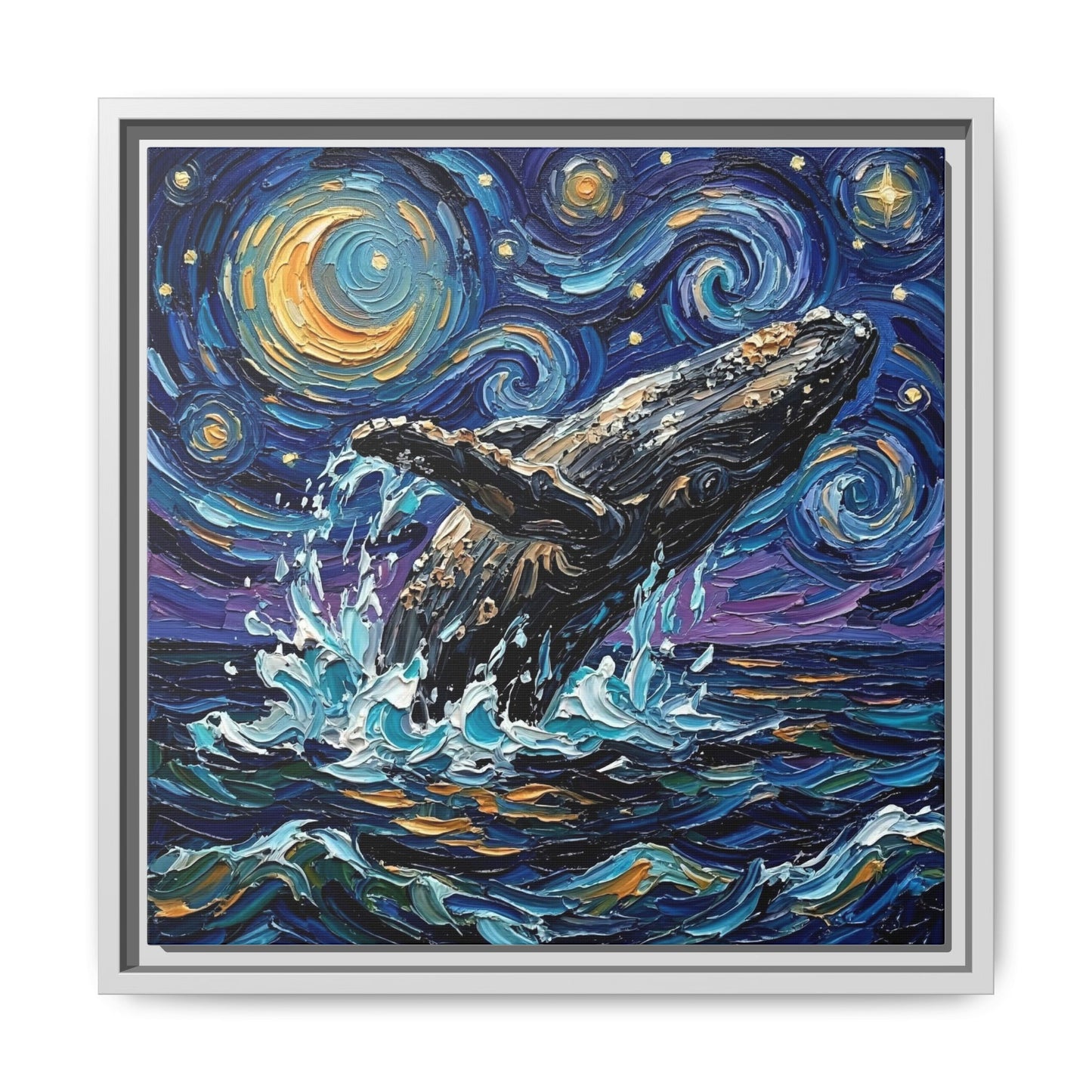 "Breach" Framed Canvas Wall Art