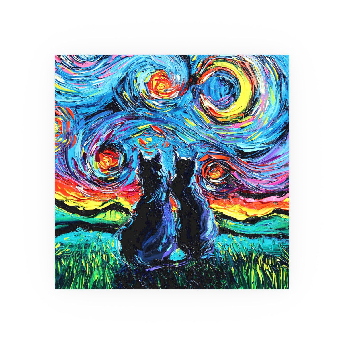 "van Gogh's Cats" Wall Art Paper Print