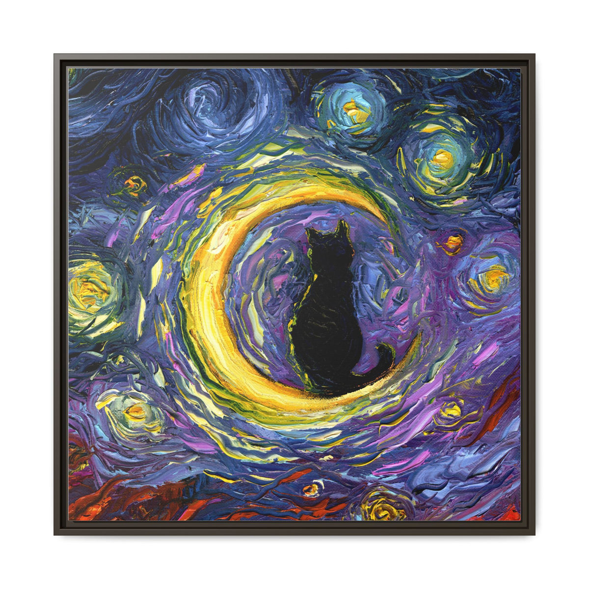"Luna" Framed Canvas Wall Art