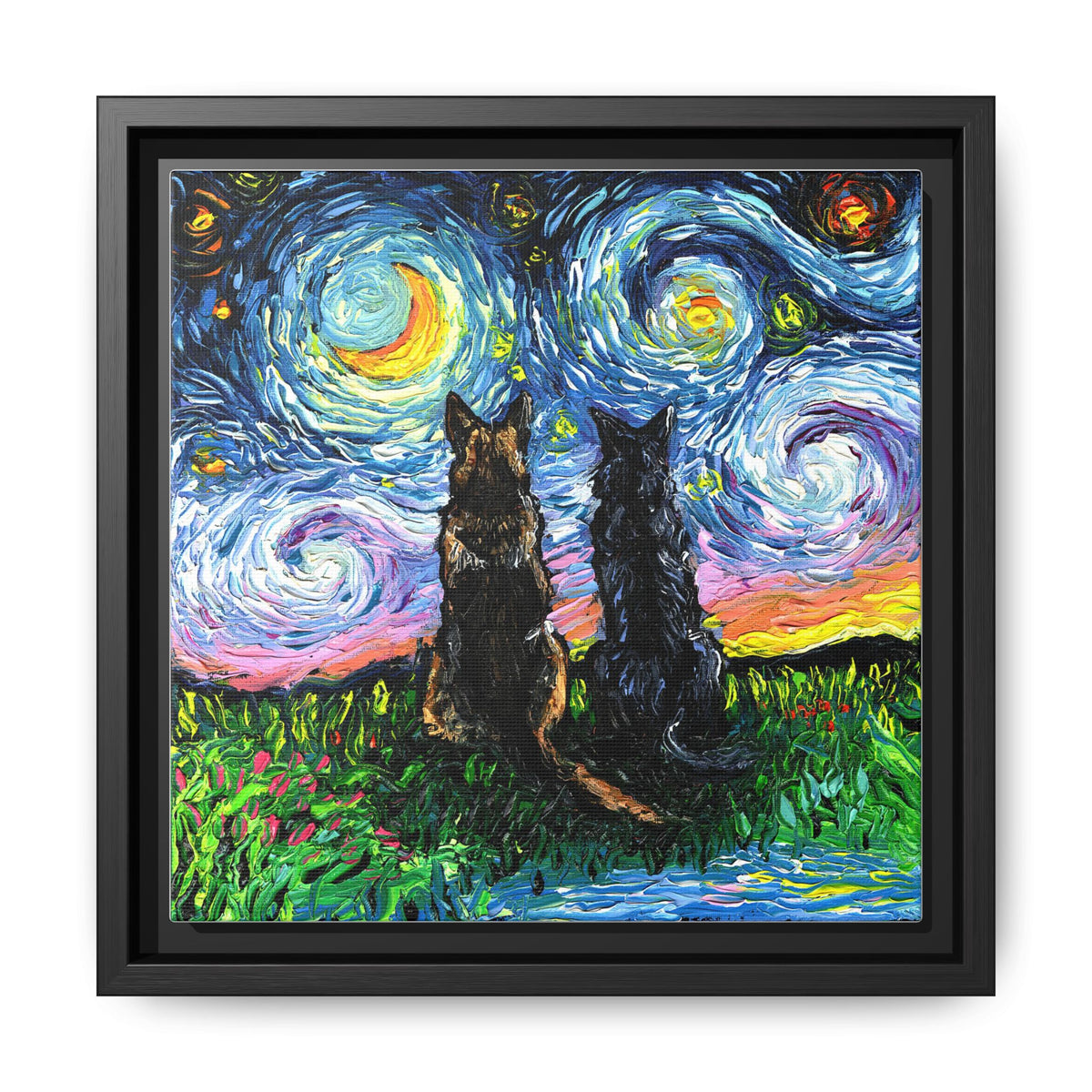 "Soulmates" Framed Canvas Wall Art