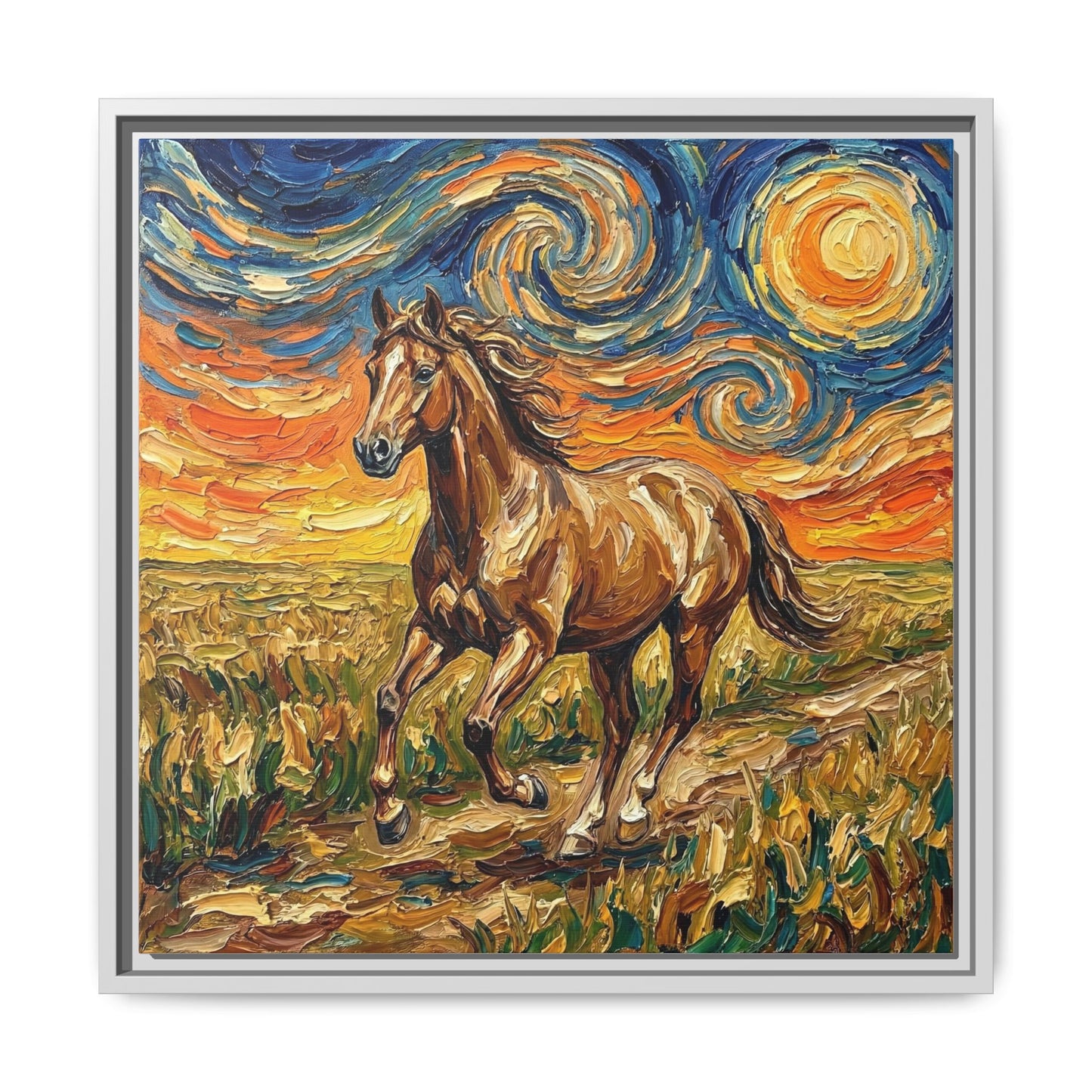 "Free Spirited" Framed Canvas Wall Art