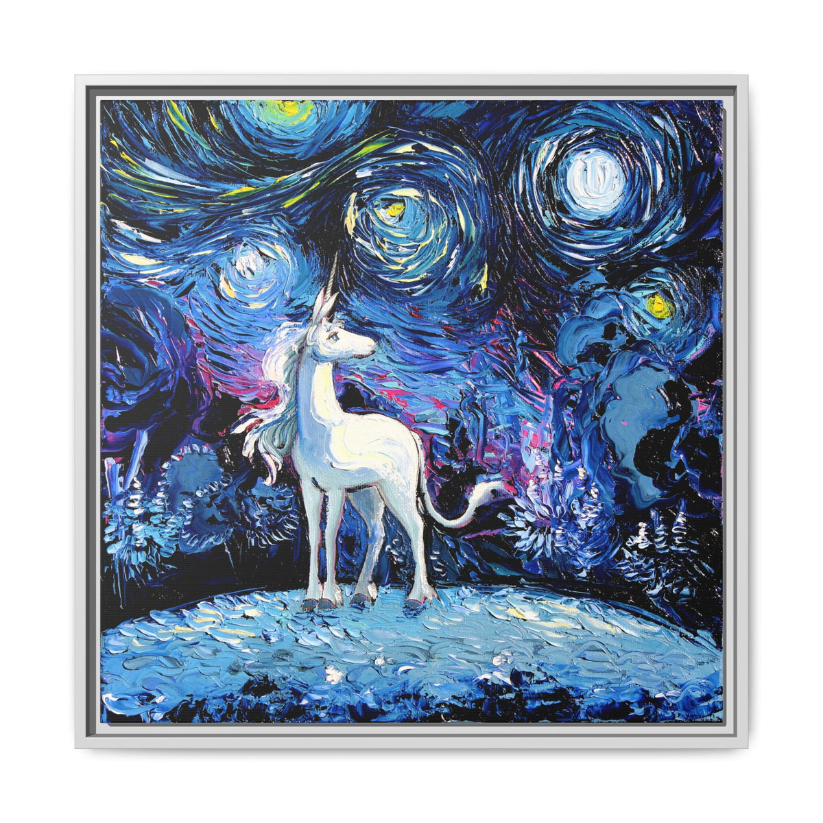 "van Gogh Never Saw The Last" Framed Canvas Wall Art