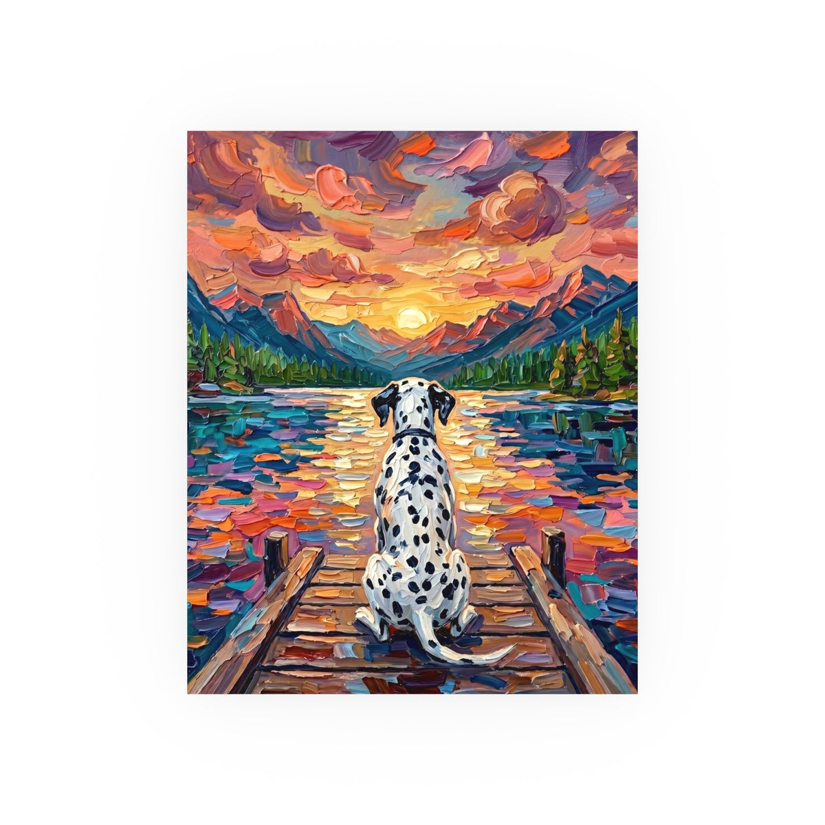 "On The Dock - Dalmatian" Wall Art Paper Print