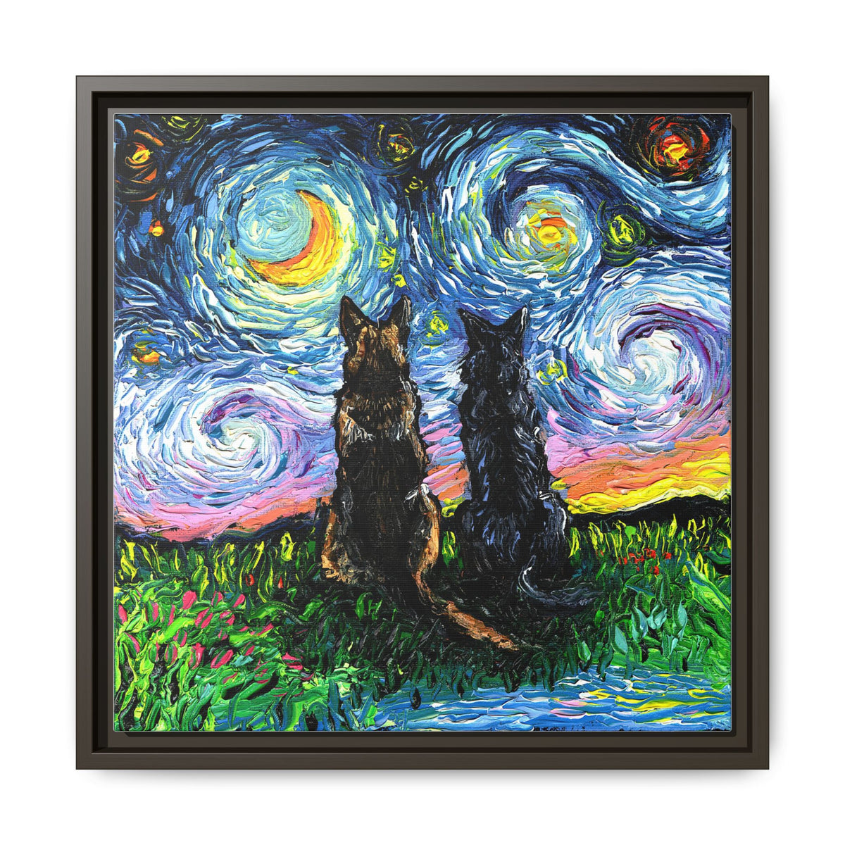 "Soulmates" Framed Canvas Wall Art