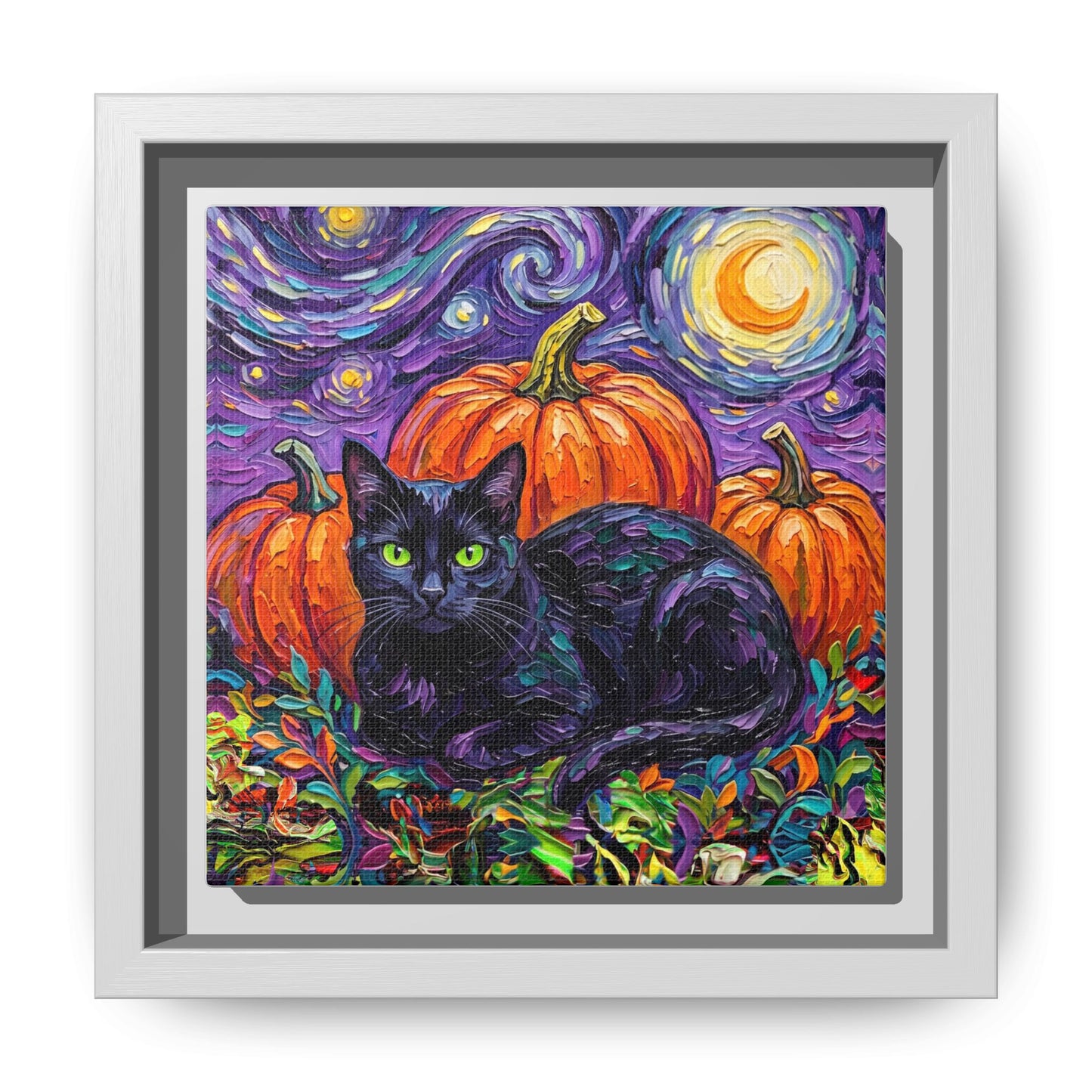 "Harvest Moon" Framed Canvas Wall Art