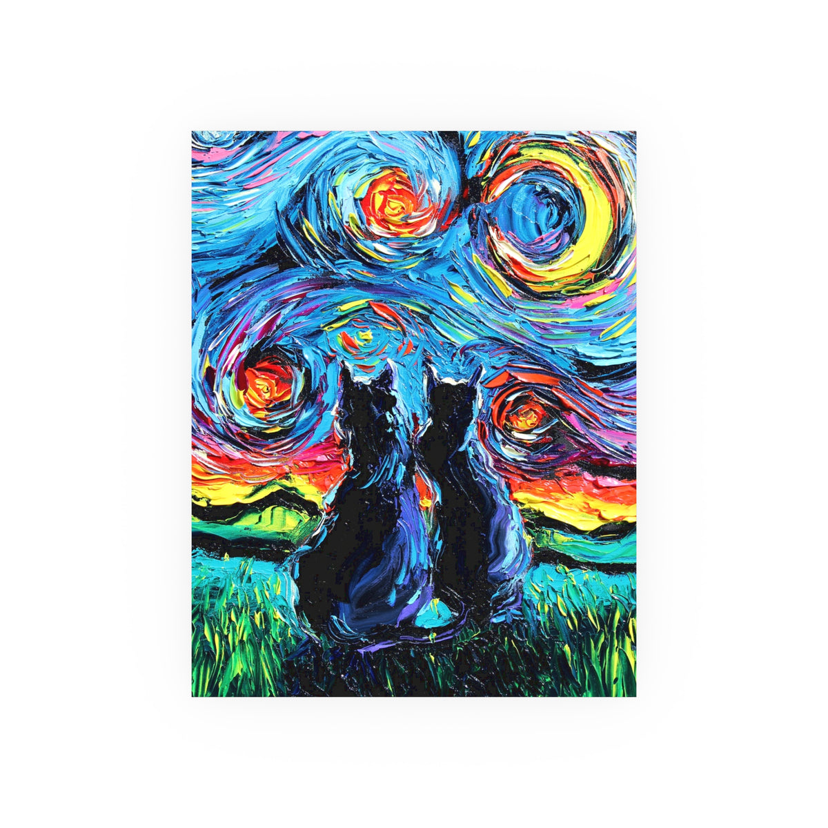 "van Gogh's Cats" Wall Art Paper Print