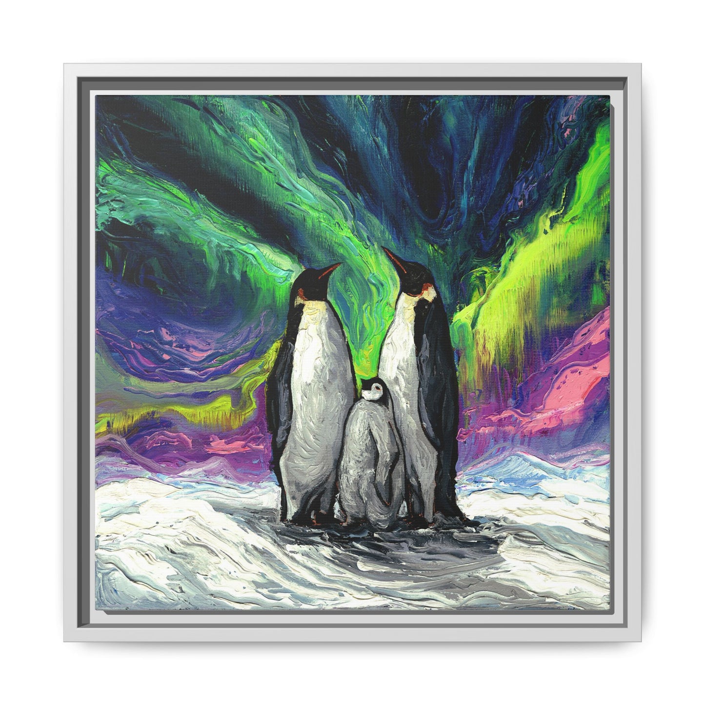 "Enjoying The Show" Framed Canvas Wall Art