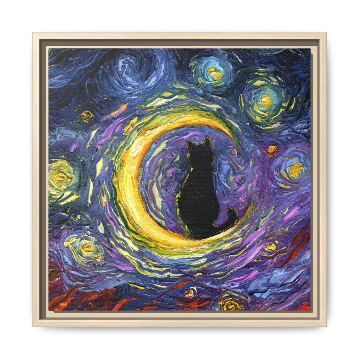 "Luna" Framed Canvas Wall Art