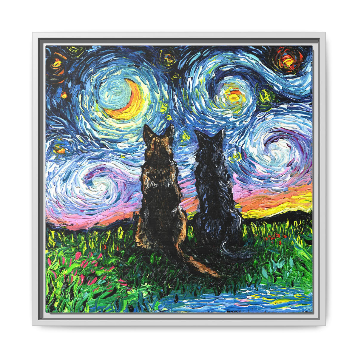 "Soulmates" Framed Canvas Wall Art