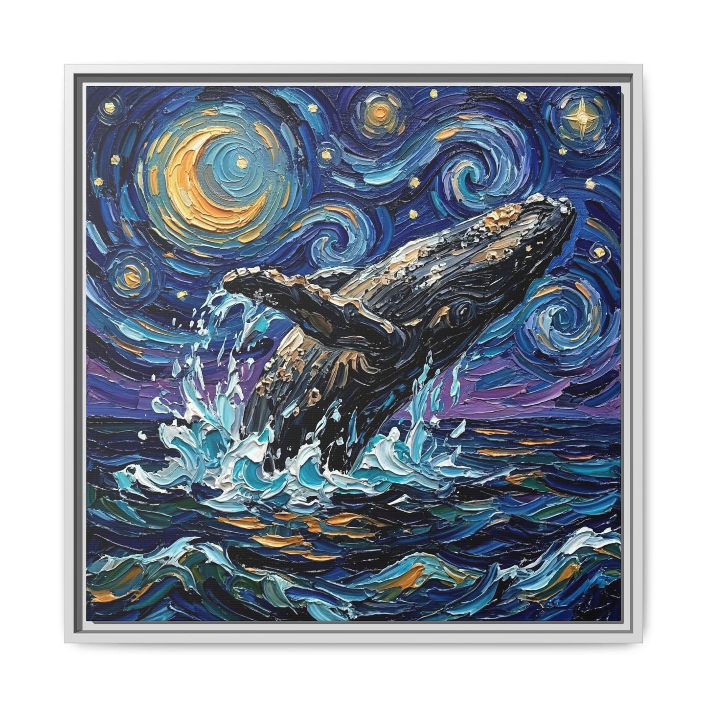 "Breach" Framed Canvas Wall Art