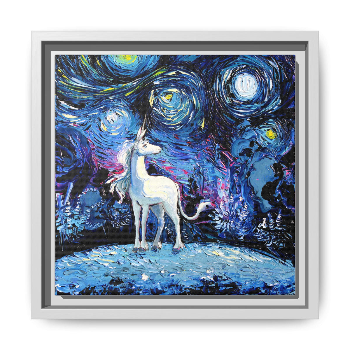 "van Gogh Never Saw The Last" Framed Canvas Wall Art