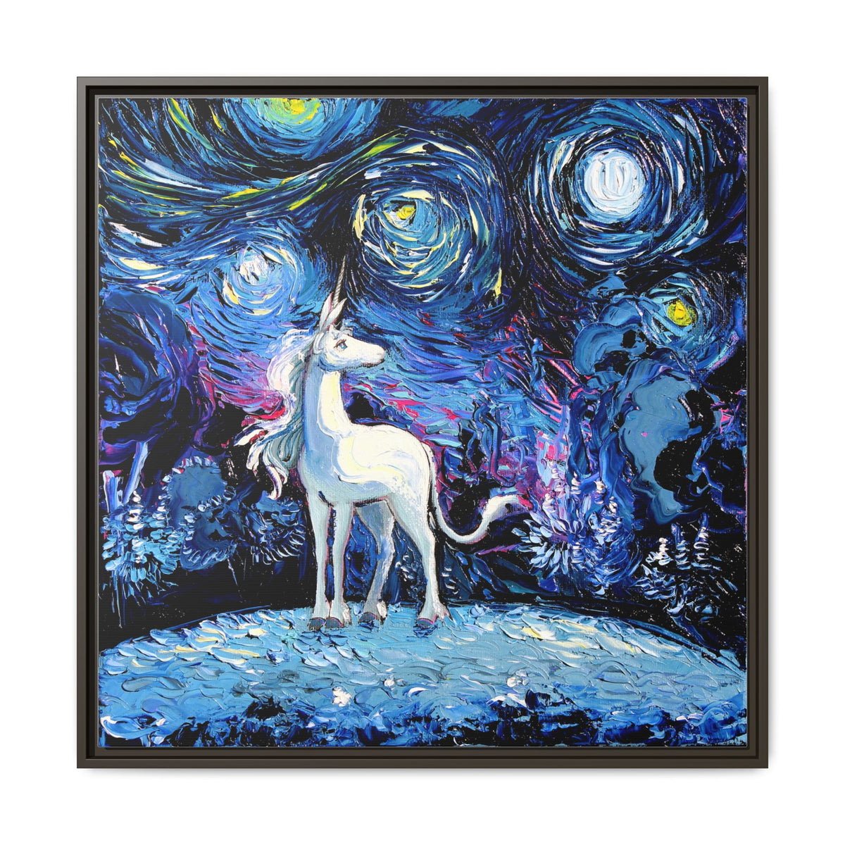"van Gogh Never Saw The Last" Framed Canvas Wall Art