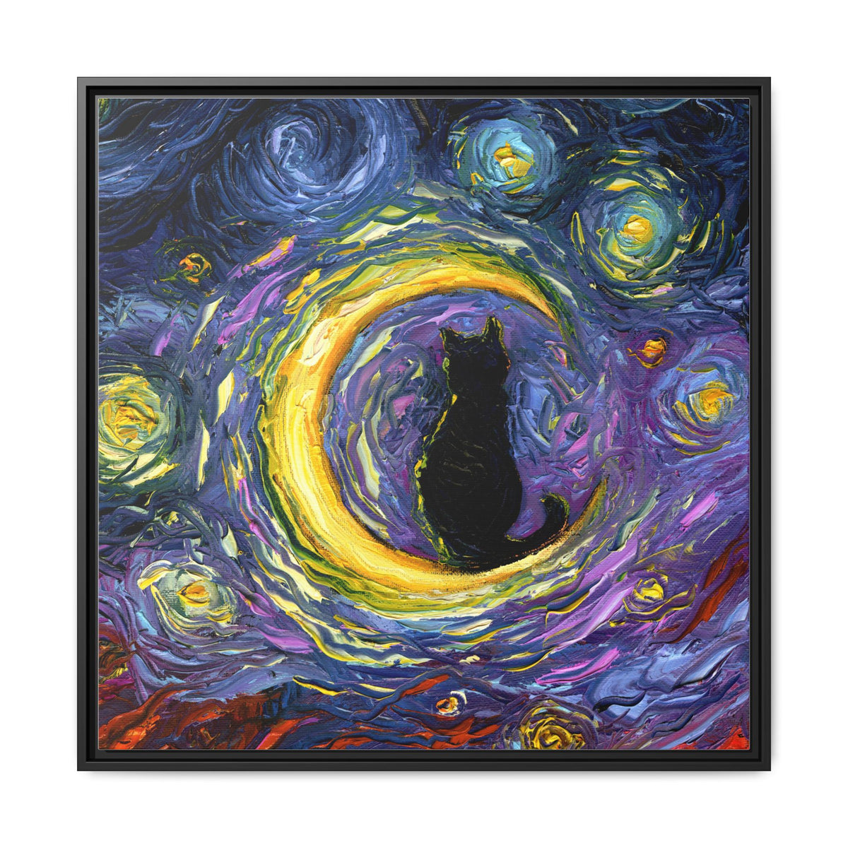 "Luna" Framed Canvas Wall Art