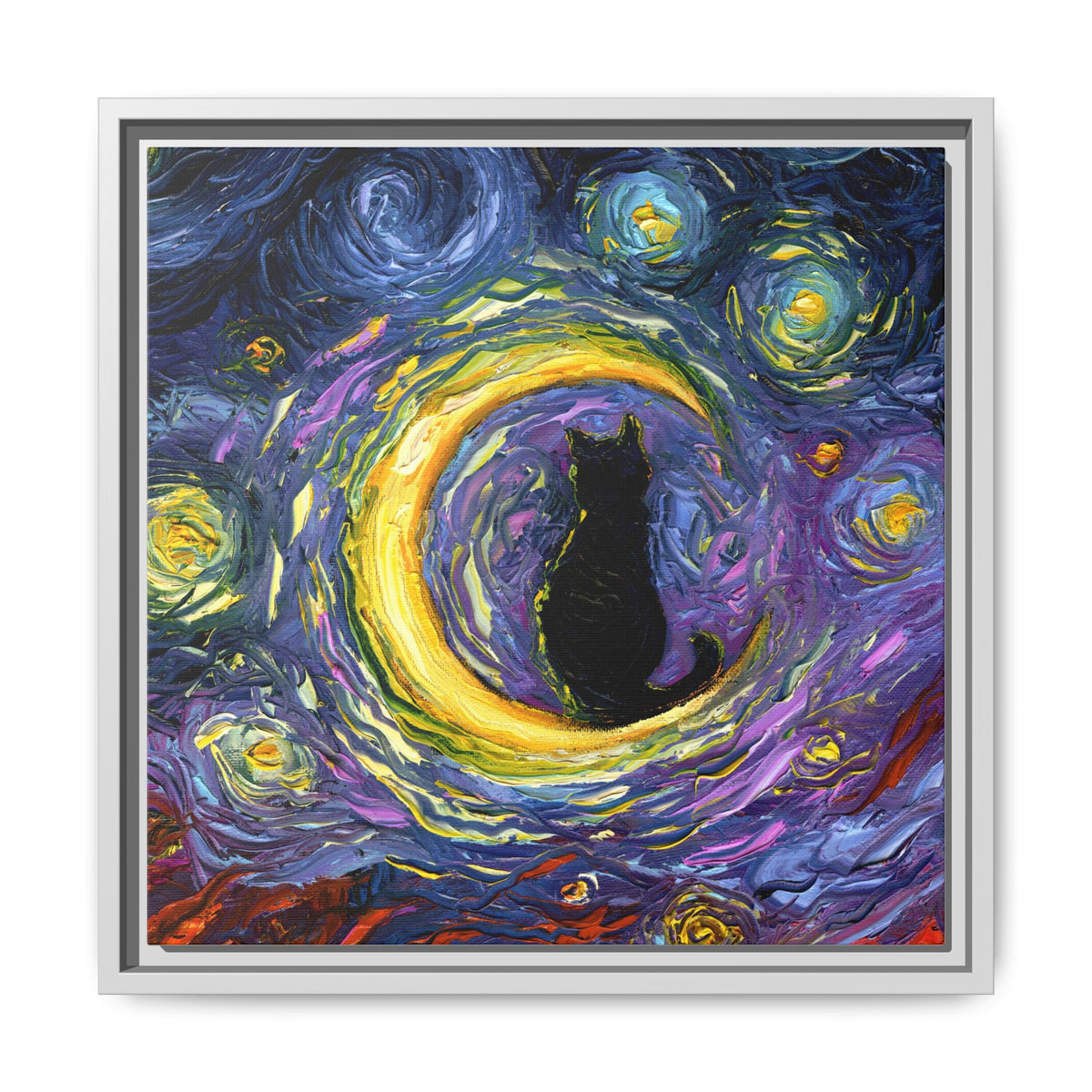 "Luna" Framed Canvas Wall Art