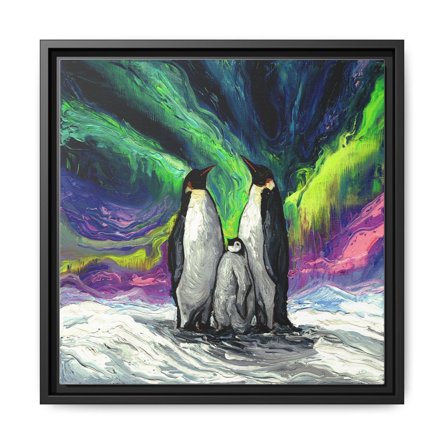 "Enjoying The Show" Framed Canvas Wall Art
