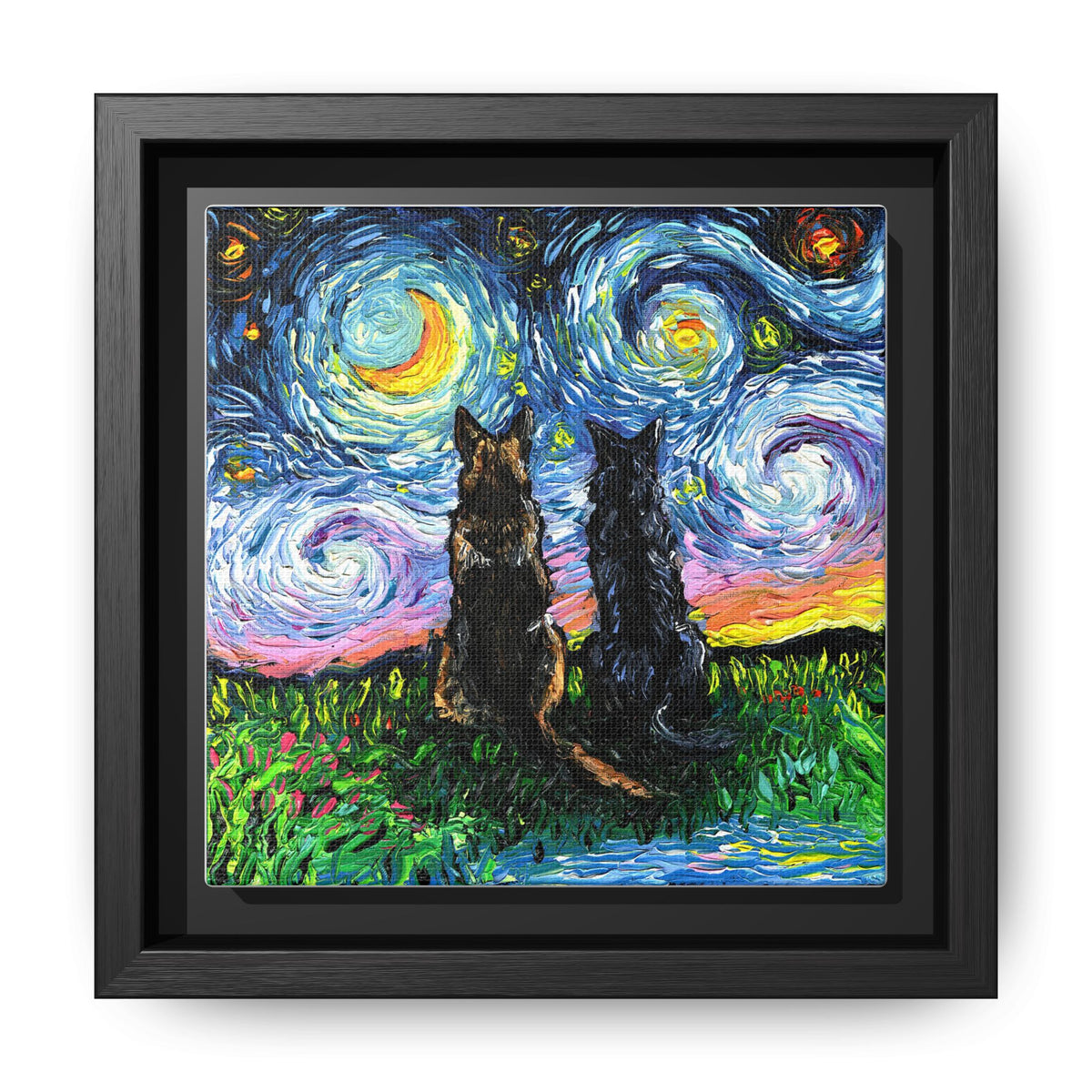 "Soulmates" Framed Canvas Wall Art