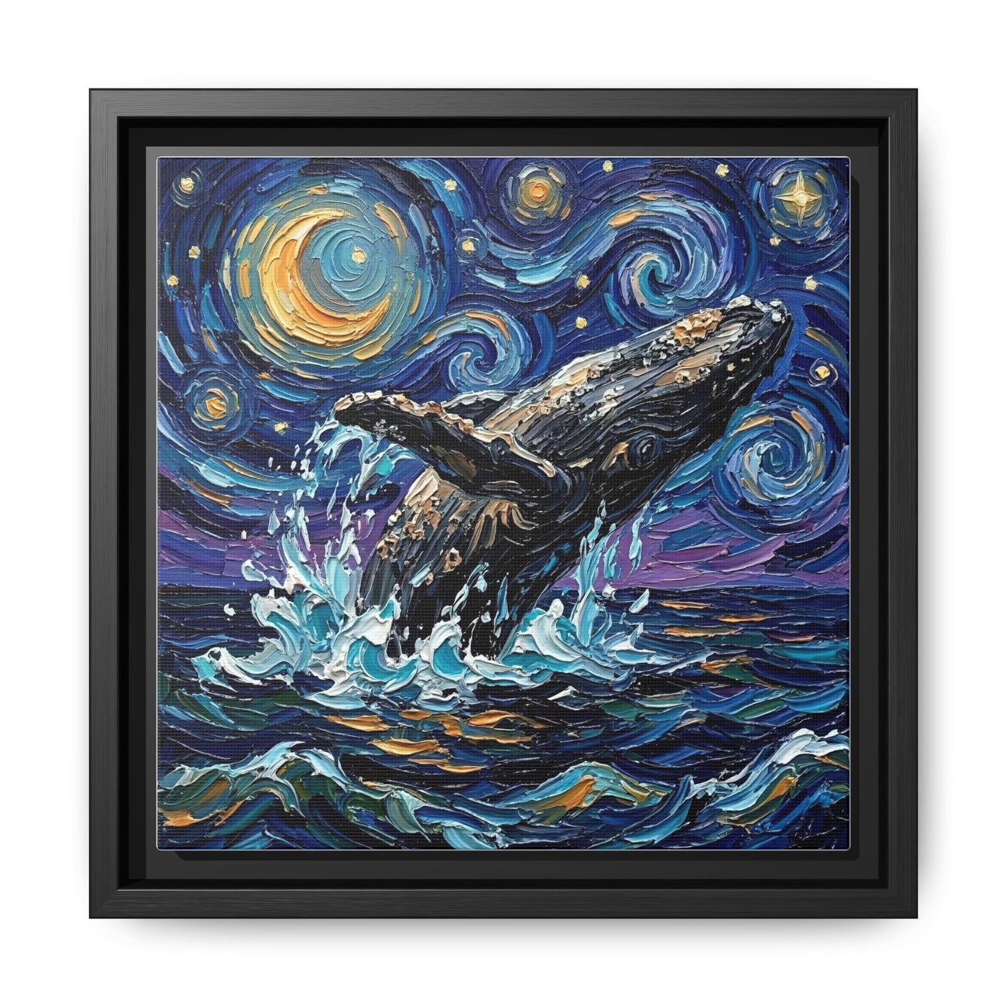 "Breach" Framed Canvas Wall Art