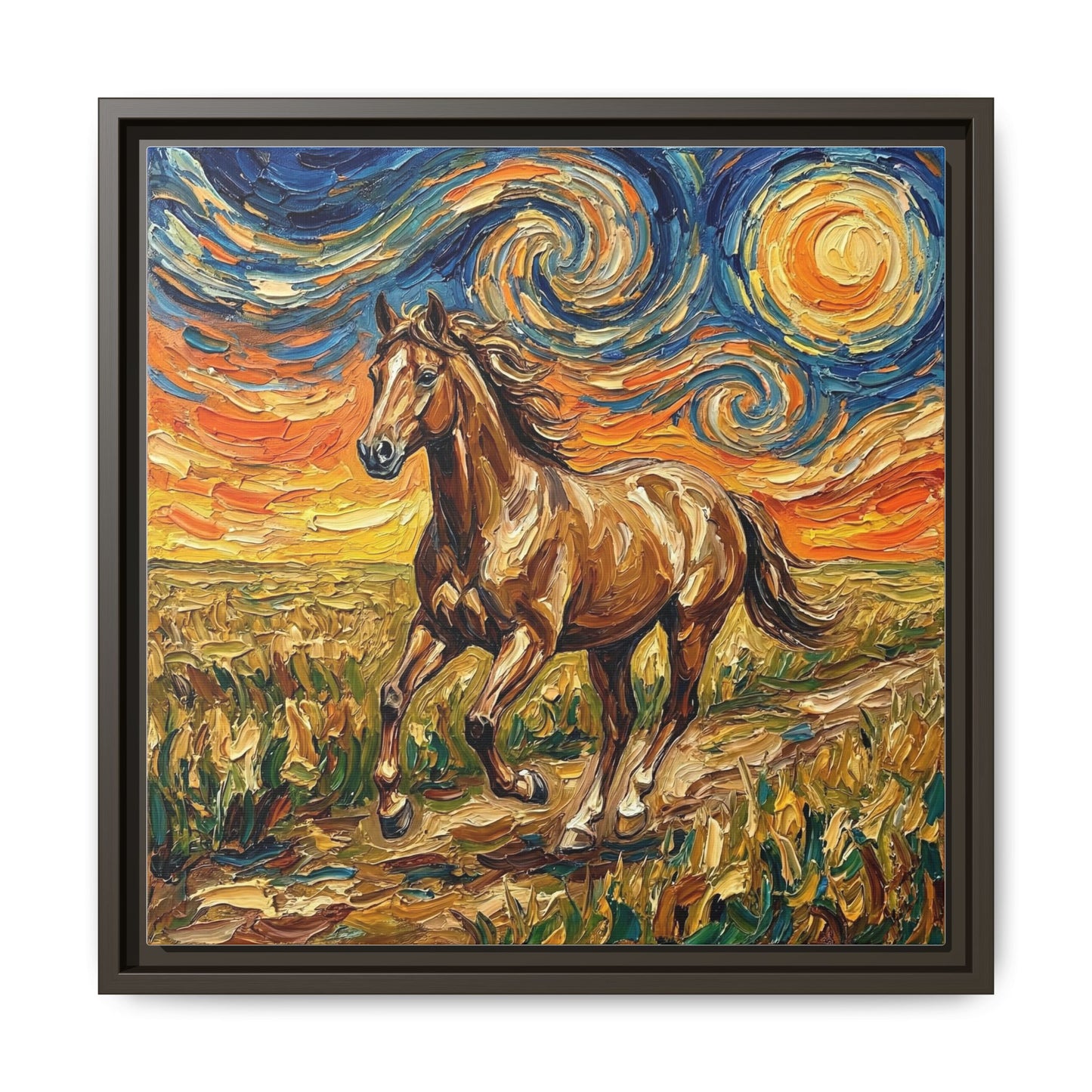 "Free Spirited" Framed Canvas Wall Art