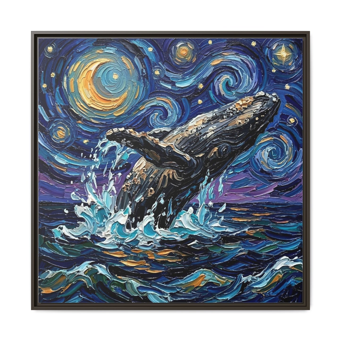 "Breach" Framed Canvas Wall Art