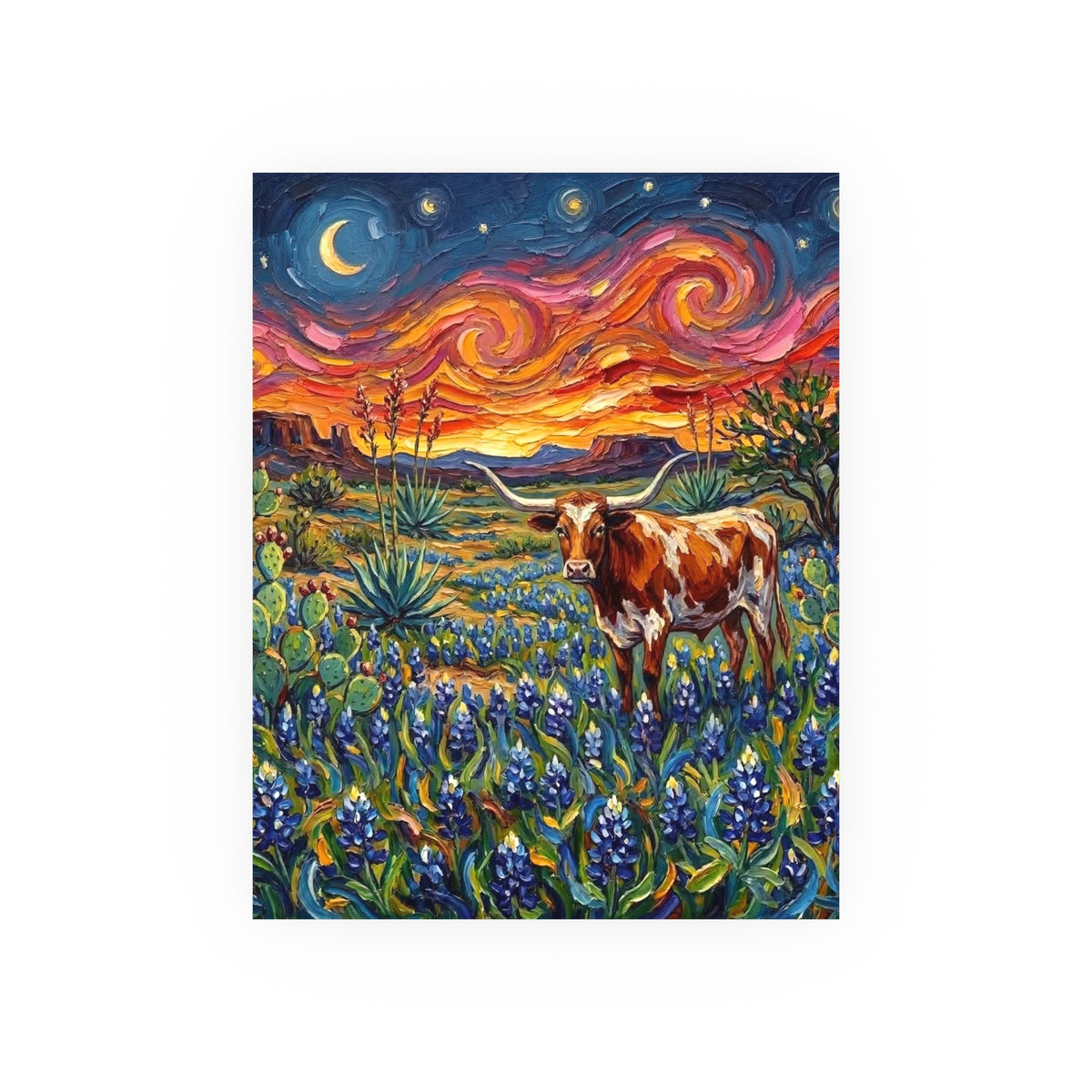 "Texas Night" Wall Art Paper Print