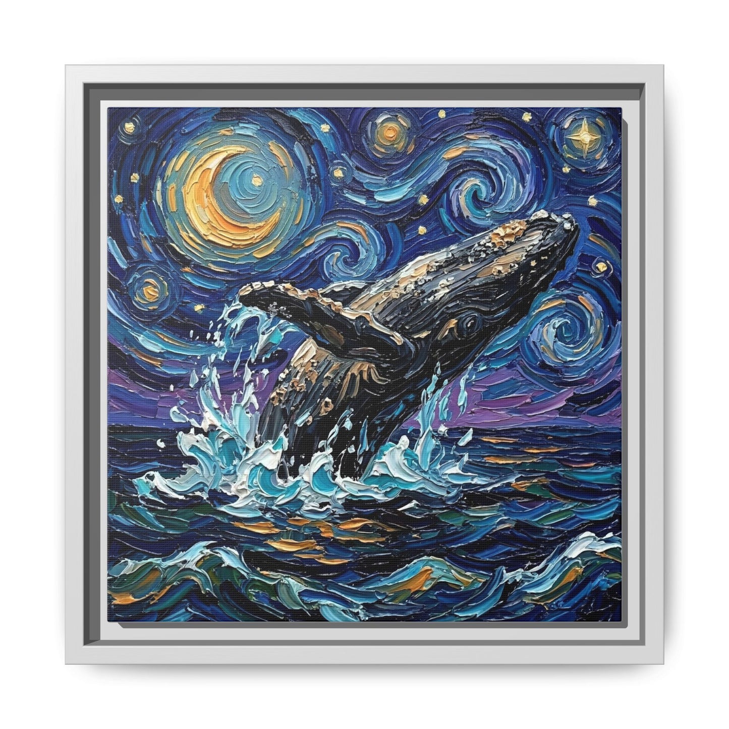 "Breach" Framed Canvas Wall Art