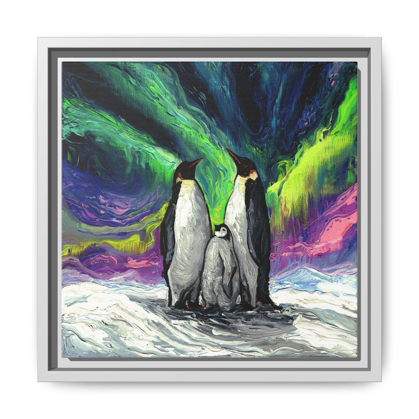 "Enjoying The Show" Framed Canvas Wall Art