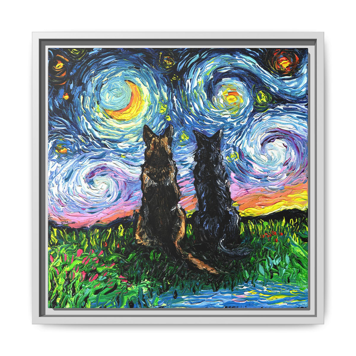 "Soulmates" Framed Canvas Wall Art