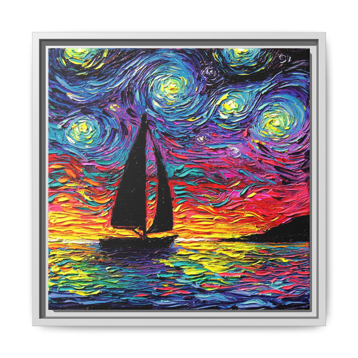 "Come Sail Away" Framed Canvas Wall Art