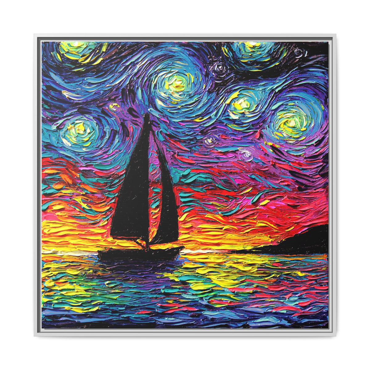 "Come Sail Away" Framed Canvas Wall Art