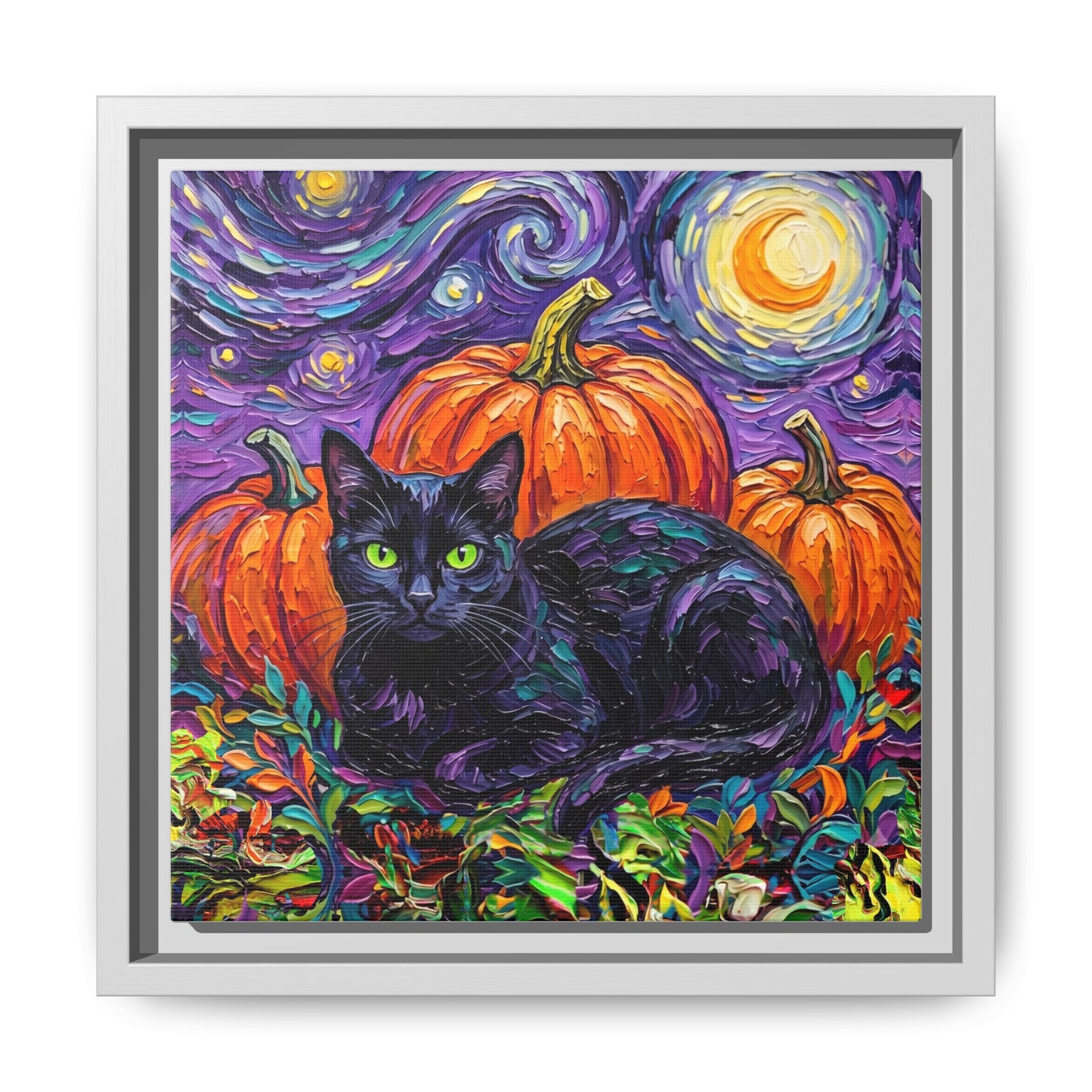 "Harvest Moon" Framed Canvas Wall Art