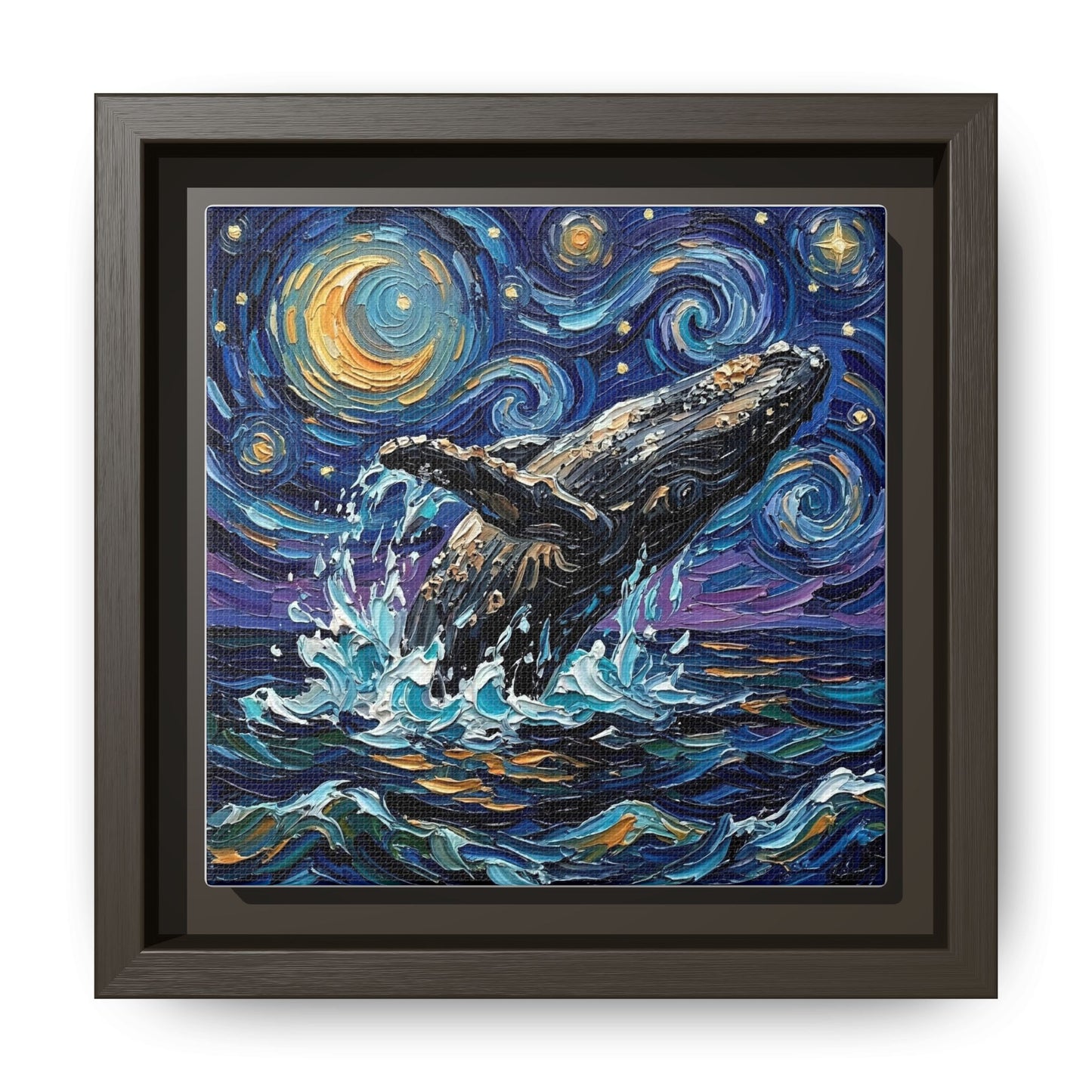 "Breach" Framed Canvas Wall Art