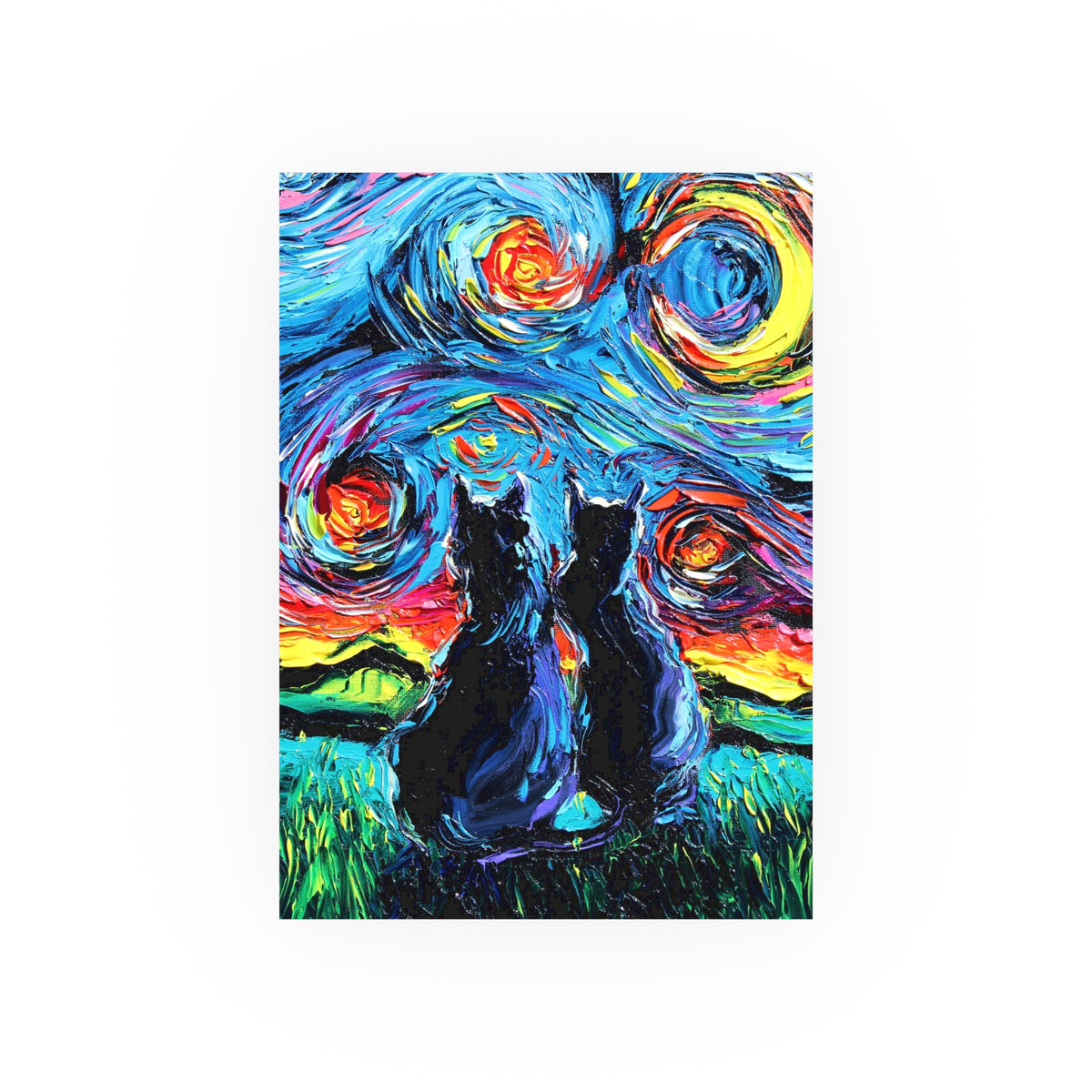 "van Gogh's Cats" Wall Art Paper Print