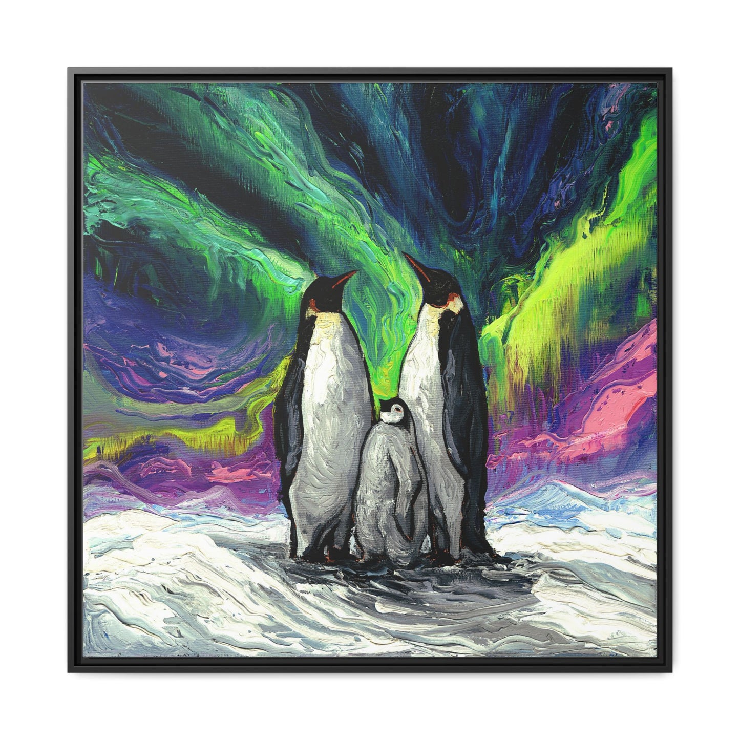 "Enjoying The Show" Framed Canvas Wall Art