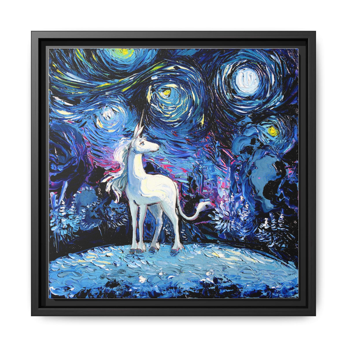 "van Gogh Never Saw The Last" Framed Canvas Wall Art