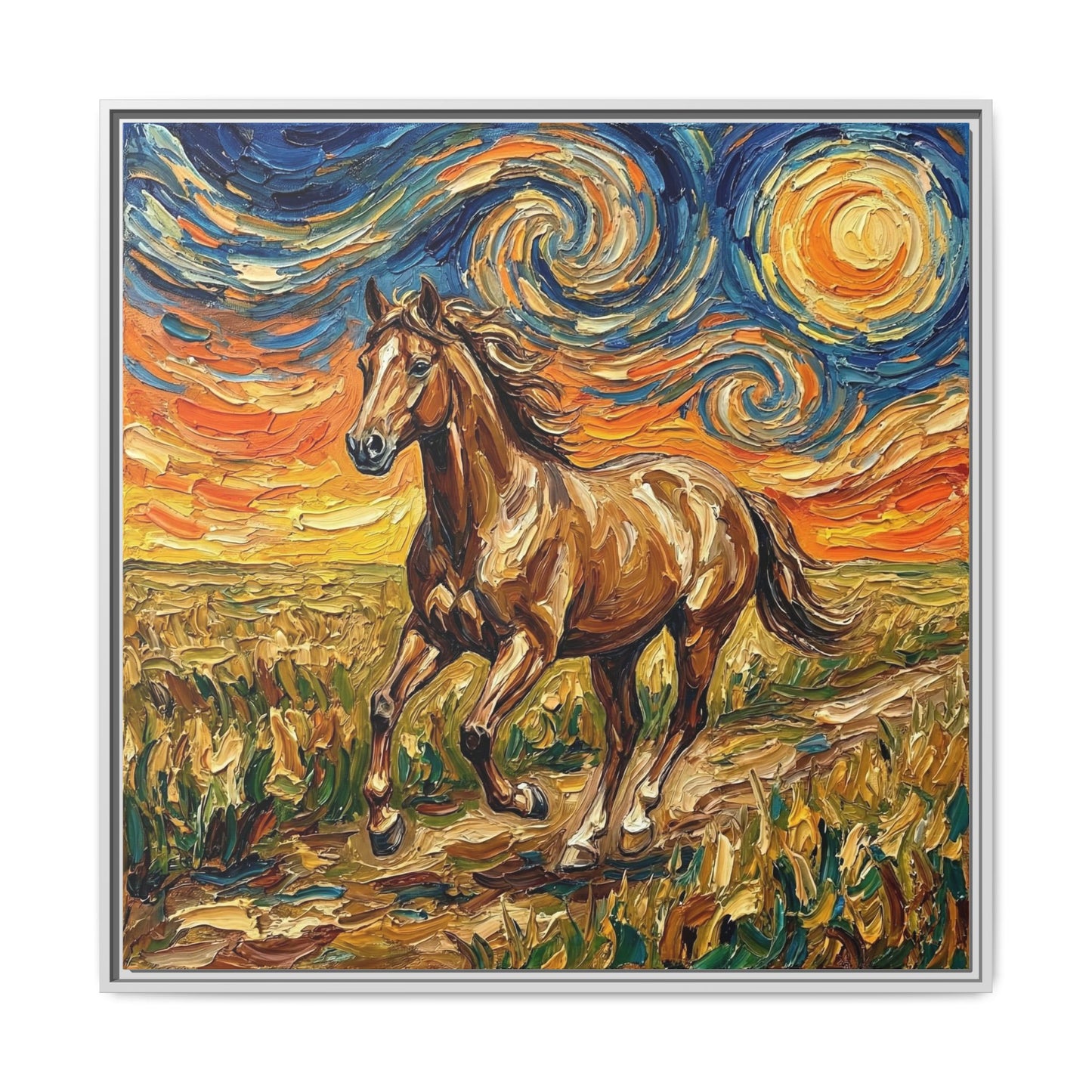 "Free Spirited" Framed Canvas Wall Art