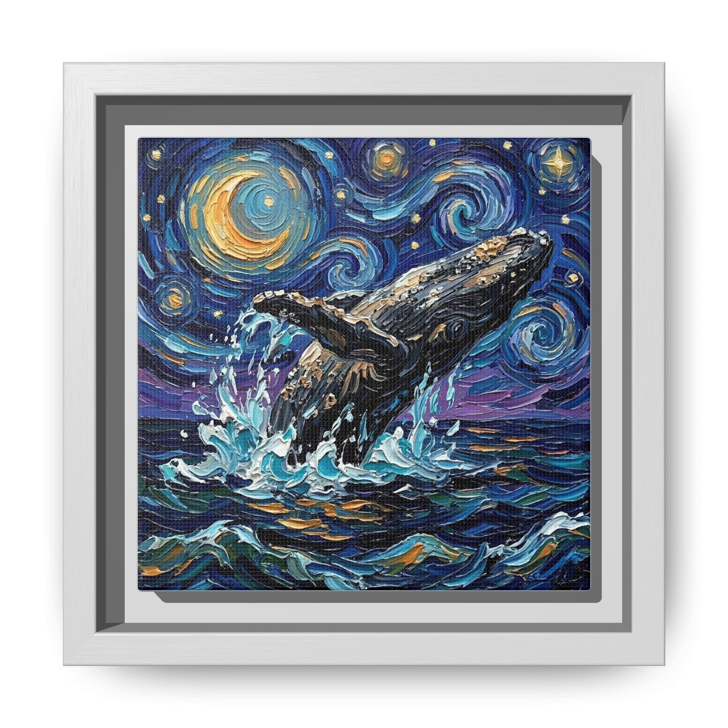 "Breach" Framed Canvas Wall Art