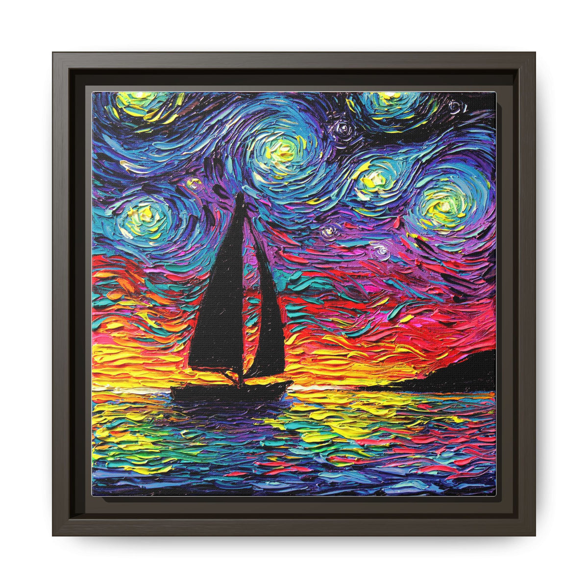 "Come Sail Away" Framed Canvas Wall Art