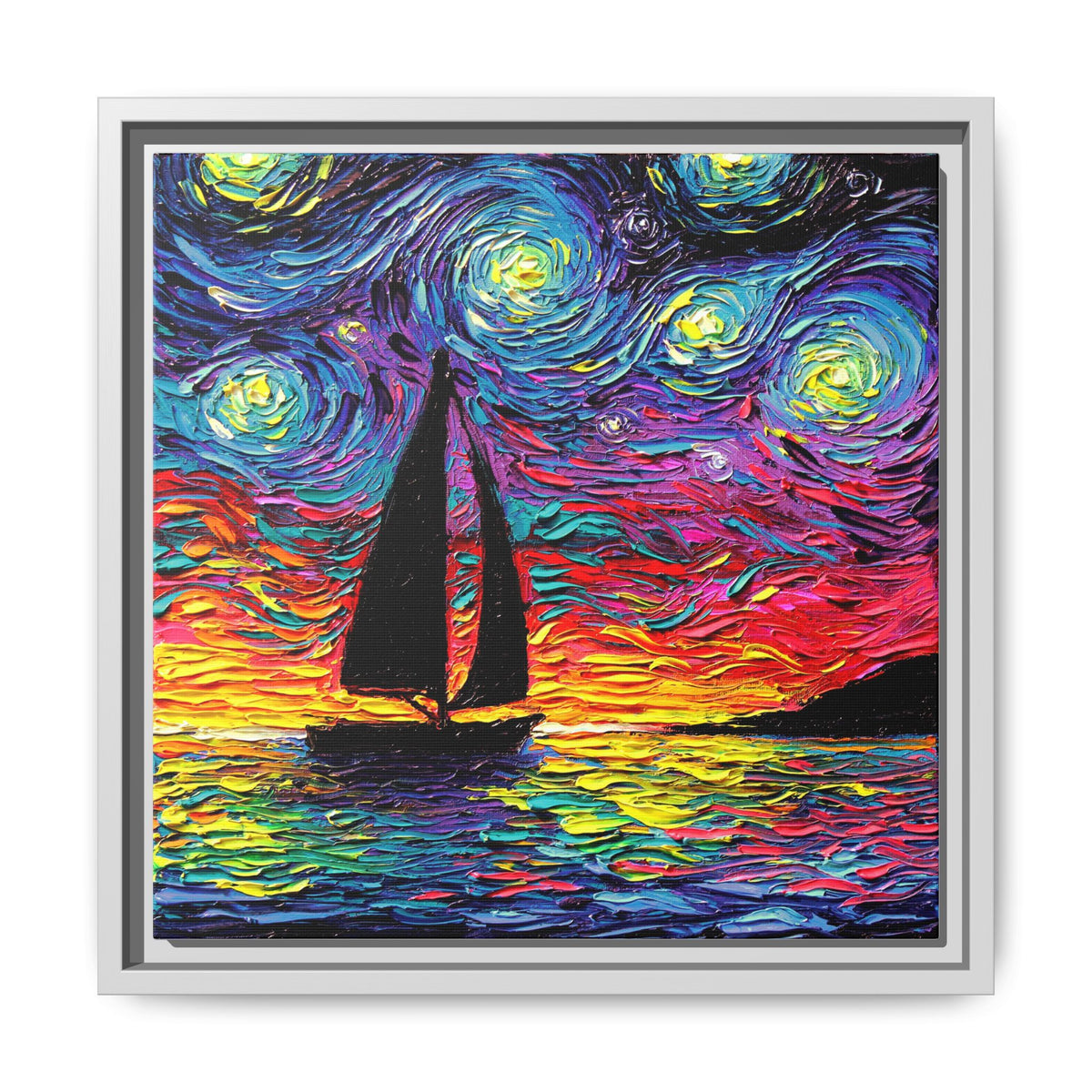 "Come Sail Away" Framed Canvas Wall Art
